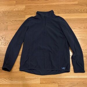 L.L. Bean Navy Quarter-Zip Fleece